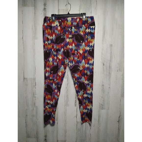 Lularoe Maleficent Dragon Leggings TC2 Diamond Multicolor - Picture 1 of 9